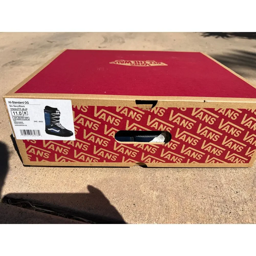 Vans Hi Standard OG Snowboard Boots Blue White Mens 11 All-Trac Lace Up - Picture 4 of 12